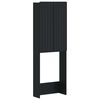 vidaXL Dulap pentru toaletă ZWOLLE Negru 66 x 25,5 x 190 cm