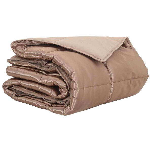 vidaXL Pilotă de vară Auriu 240 x 260 cm Satin și Microfibra