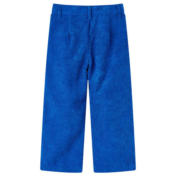 Pantaloni pentru copii, velur, albastru cobalt 140
