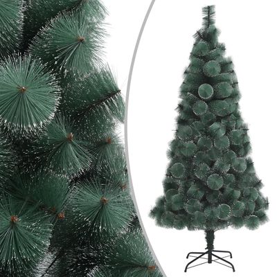 vidaXL Brad de Crăciun artificial cu suport, verde, 120 cm, PET