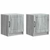 vidaXL Dulap de noapte 2 buc. Sonoma gri 43 x 34,5 x 47 cm
