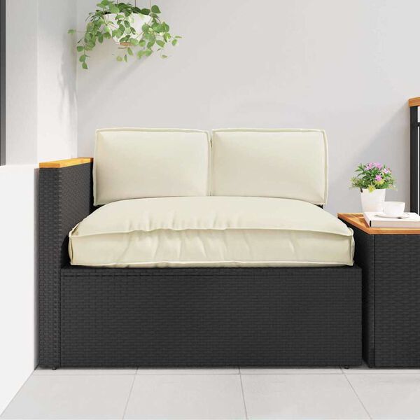 vidaXL Set de perne 3 pcs Crem Material Oxford