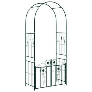 vidaXL Arc de Grădină Verde 102 x 50 x 218 cm Oțel
