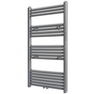 Radiator port-prosop &icirc;ncălzire centrală baie, drept, gri, 600x1160 mm