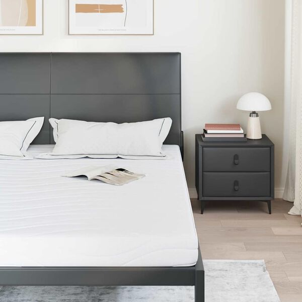 vidaXL Saltea Alb 180 x 200 cm Material Jacquard