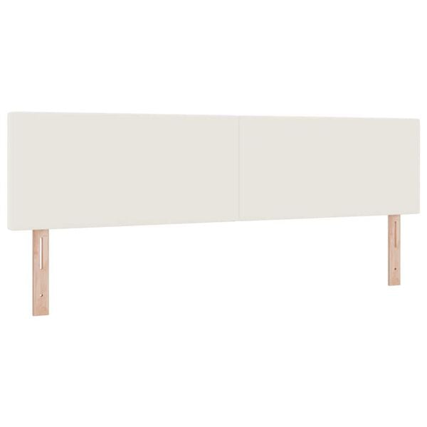 vidaXL Tăblie cap Crem 180 cm Țesătură din corduroy