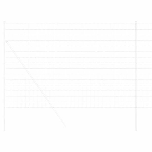 vidaXL Gard Euro Argintiu 1.5 x 10 m Metal zincat prin imersie la cald