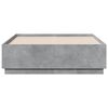 vidaXL Cadru de pat, gri beton, 120x190 cm, lemn prelucrat