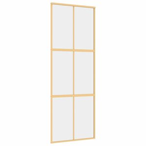 vidaXL Ușă glisantă auriu 76x205 cm sticlă ESG transparentă/aluminiu