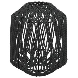vidaXL Abajur de veioză, negru, &Oslash;23x28 cm, fier și h&acirc;rtie