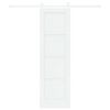 vidaXL Ușă glisantă Alb 61 x 198,5 cm Lemn de pin masiv