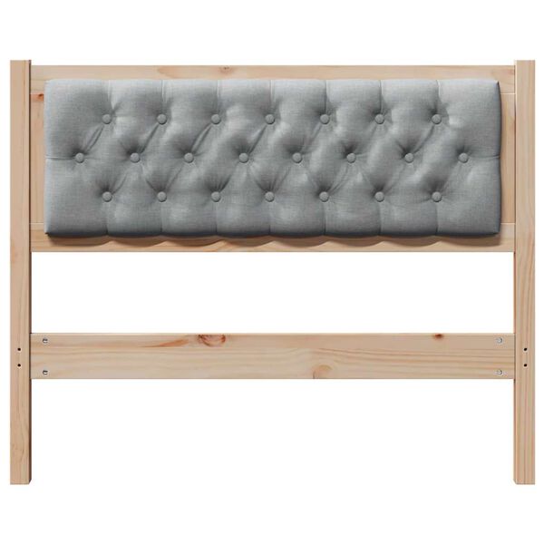 vidaXL Tăblie cap Altele Maro și gri deschis 100 cm Lemn masiv de pin