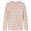 vidaXL Tricou de copii cu m&acirc;neci lungi, ecru, 116