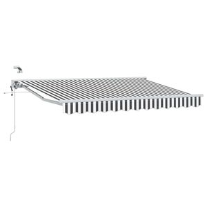 vidaXL Cort electric retractabil Antracit și Alb 2,5 x 2 m