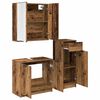 vidaXL Set de mobilier pentru baie 3 pcs Lemn vechi Lemn compozit