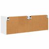 vidaXL Dulap TV de perete 2 pcs Alb 59,5 x 31 x 40 cm Lemn compozit
