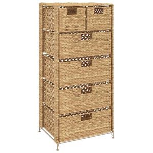 vidaXL Unitate de depozitare cu 6 coșuri, 47x37x100 cm zambilă de apă