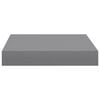 vidaXL Rafturi de perete suspendate, 2 buc., gri, 23x23,5x3,8 cm, MDF