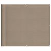 vidaXL Paravan de balcon, gri taupe, 90x800 cm, 100% poliester oxford