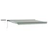vidaXL Cort electric retractabil Verde, Alb, Antracit 5 x 3 m