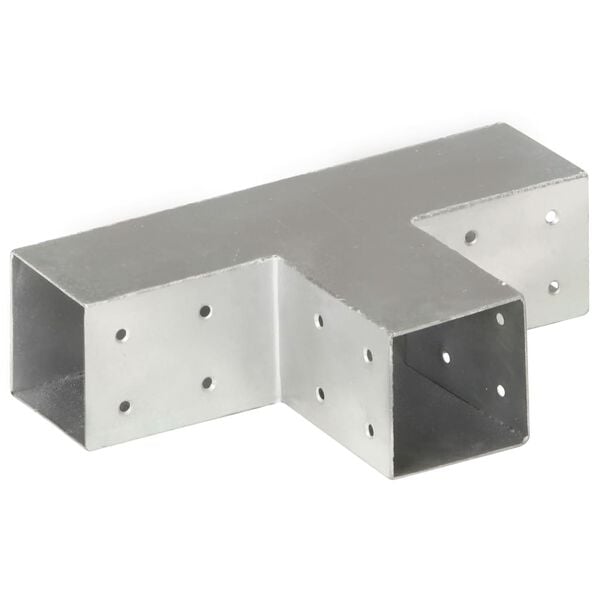 vidaXL Conector de grindă, formă T, 71 x 71 mm, metal galvanizat