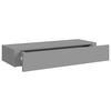 vidaXL Dulapuri de perete cu sertare, 2 buc. gri, 60x23,5x10 cm, MDF