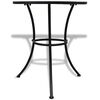 vidaXL Masă de bistro, albastru și alb, 60 cm, mozaic