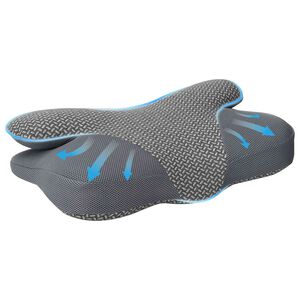 vidaXL Pernă pentru g&acirc;t Gri Spumă cu Memorie 58 x 36 x 13 cm