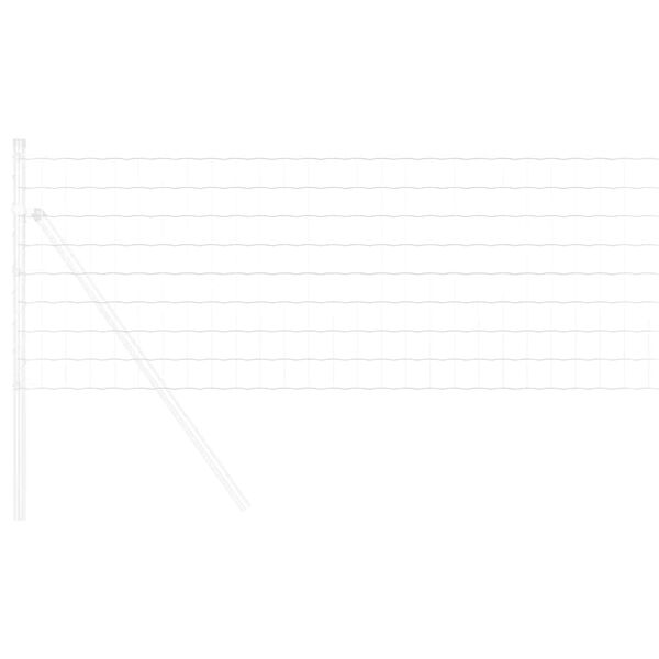 vidaXL Gard Euro Argintiu 0.6 x 25 m Metal zincat prin imersie la cald