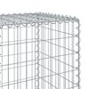 vidaXL Coș gabion cu capac, 900x50x150 cm, fier galvanizat