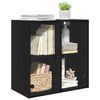 vidaXL Dulap de perete Stejar Negru 68 x 37 x 68,5 cm Lemn compozit
