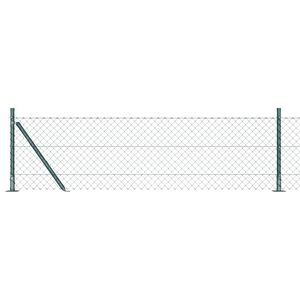 vidaXL Fierăstrău cu lanț și bază din beton 10 x 0,4 m Verde Plasă