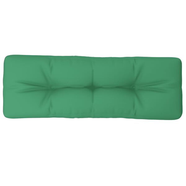 vidaXL Pernă de paleți, verde, 120x40x12 cm, material textil