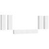 vidaXL Set dulap TV, 6 piese, alb, lemn prelucrat