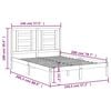 vidaXL Cadru de pat fără saltea, 140x200 cm, lemn masiv pin