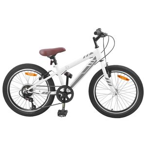 vidaXL Bicicletă Montană 20 Inci 6-Viteză pentru 5-8 ani Alb