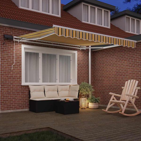 vidaXL Cortina Retractabilă cu Manual 350 x 250 cm țesătură