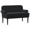 vidaXL Canapea cu capitonaj butonat Negru 120 x 66 x 78 cm Catifea