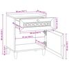 vidaXL Dulap de noapte cu ușă Bej 50 x 33 x 60 cm Lemn masiv de acacia
