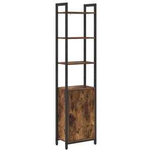 vidaXL Dulap pentru cărți Stejar fumuriu 40 x 24 x 161 cm