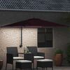 vidaXL Parasol de Grădină Roșu Bordeaux 248,5 x 247,5 x 160 cm