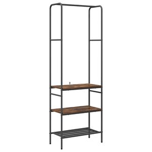 vidaXL Suport pentru H&acirc;rtie Stejar fumuriu 60 x 30 x 171 cm
