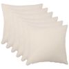 vidaXL Husă pentru pernă 6 buc. HEERLEN Crem 80 x 80 cm Boucl&eacute;