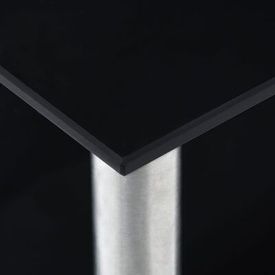 vidaXL Raft de bucătărie, negru, 45x16x26 cm, sticlă securizată