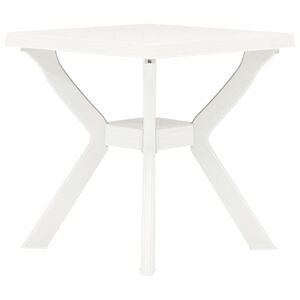 vidaXL Masă de bistro, alb, 70x70x72 cm, plastic