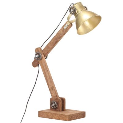 vidaXL Lampă de birou industrială, alamă, 58x18x90 cm, E27, rotund