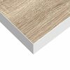 vidaXL Rafturi perete suspendate 4 buc. alb/stejar 40x23x3,8 cm MDF
