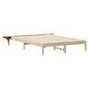 vidaXL Cadru de pat cu mese laterale natural 140 x 220 cm
