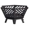 vidaXL Cuptor de foc Negru 60 x 53 x 30 cm Oțel