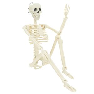 vidaXL Schelet de Halloween 2 buc. Alb 85 cm PVC